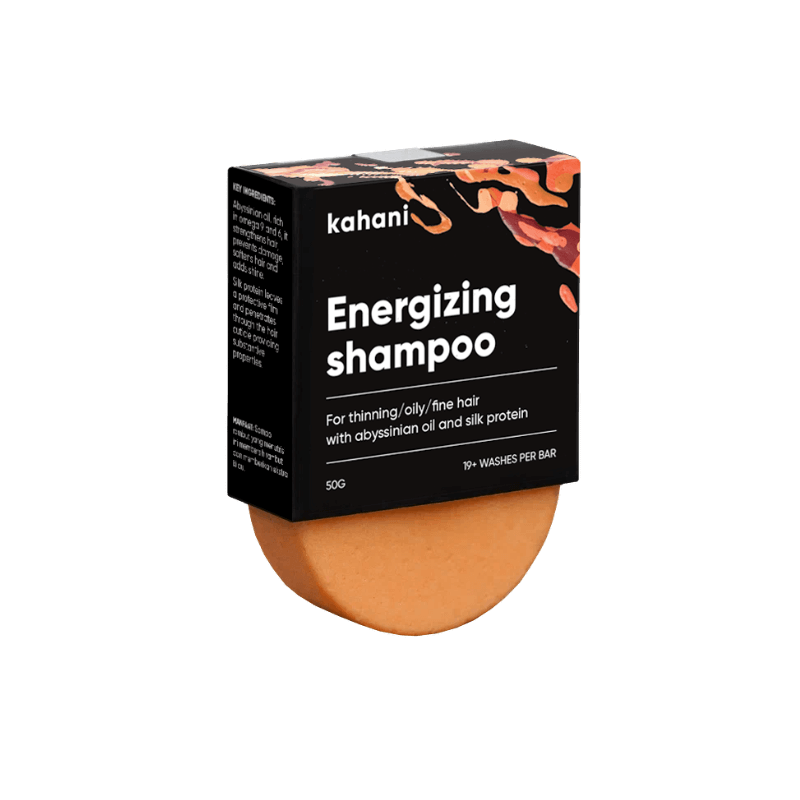 Energizing shampoo bar