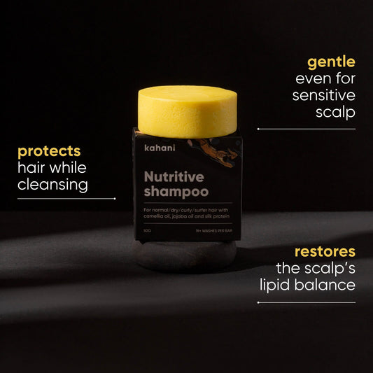 Nutritive shampoo bar